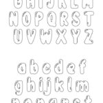 6 Inch Bubble Letters   20 Free Pdf Printables | Printablee In 6 Inch Alphabet Letters Printable