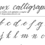 9 Free Calligraphy Practice Sheets For Printable Modern Calligraphy Alphabet