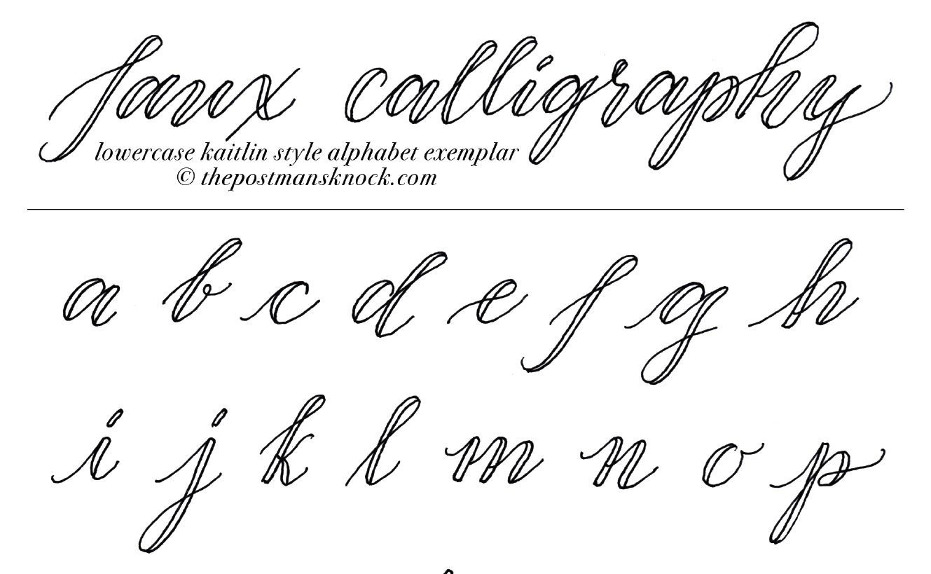 9 Free Calligraphy Practice Sheets for Printable Modern Calligraphy Alphabet