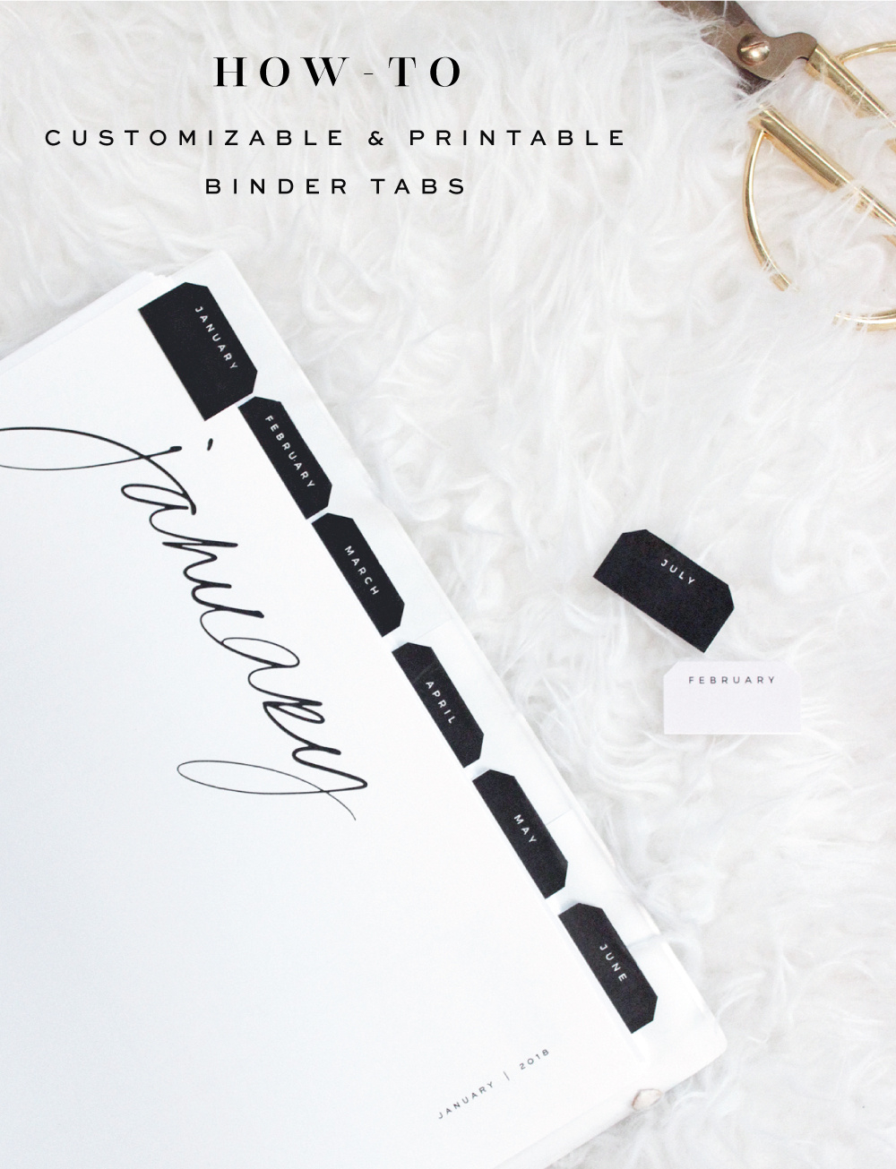 A Customizable And Free Printable Binder Tabs Tutorial within Free Printable Alphabet Tabs