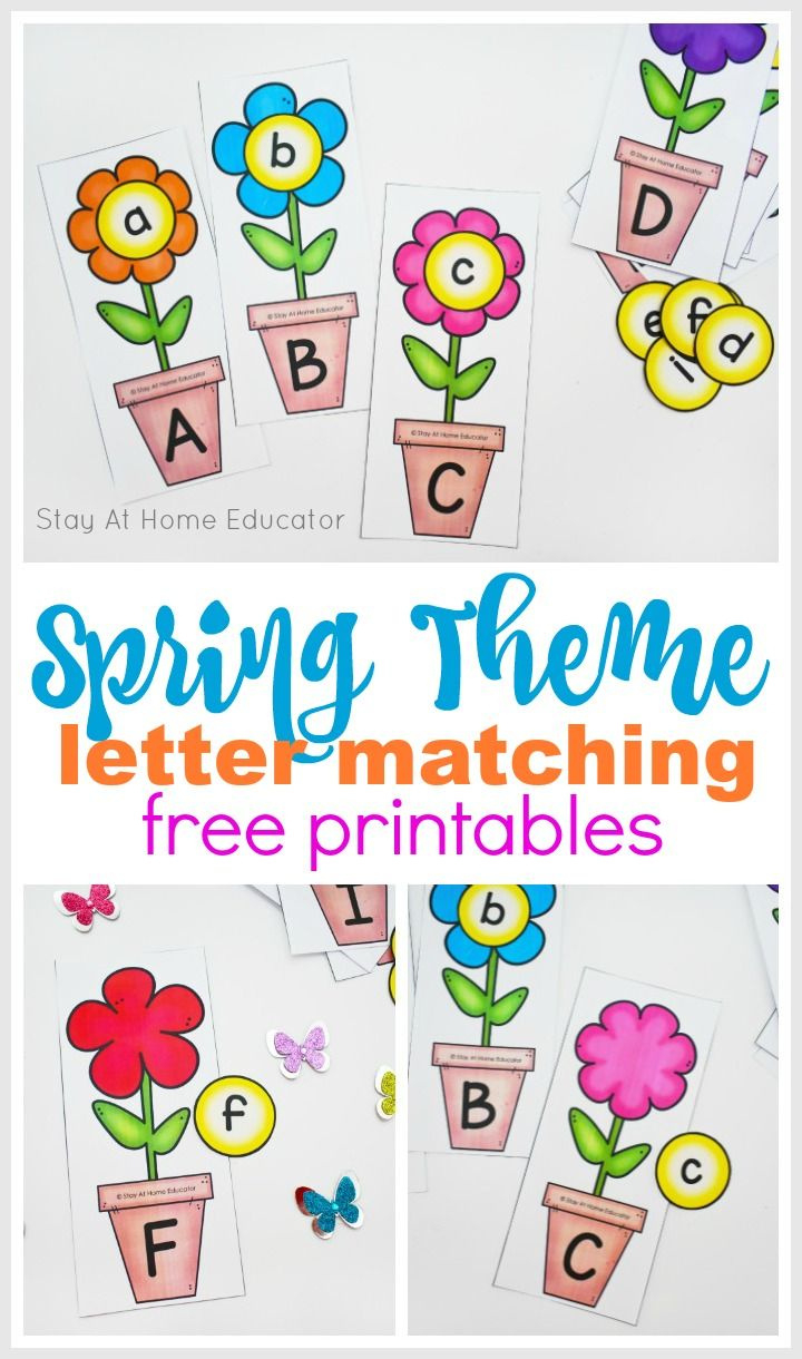A Fun Alphabet Spring Themed Printable Set pertaining to Printable Spring Alphabet Letters