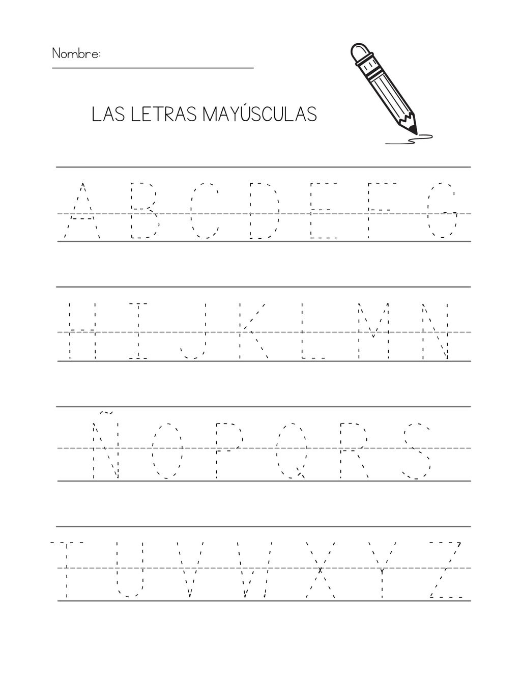 A Guide To The Alphabet In Spanish With Free Printables in Spanish Alphabet Printable Worksheets