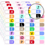 A To Z 26 Letters Index Labels Multicolor Alphabet Tabs 3 Ring Binders  Notebook Classify Files Contents Page Address Book Folder   Aliexpress Inside Printable Alphabet Labels For Files