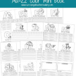 Aa Zz Alphabet Letter Mini Color Book Practice Printable For Alphabet Mini Book Printable