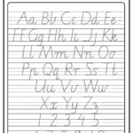 Abc 123 Victorian Handwriting Alphabet Number Practice   Etsy With Victorian Cursive Alphabet Printable