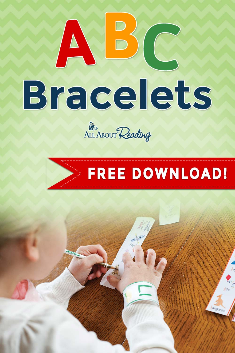 Abc Bracelets: Free Downloadable Letter Recognition Activity for Free Alphabet Bracelet Printable