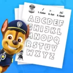 Abc Dictionary Coloring Pages | Paw Patrol Academy | Preschool Regarding Free Paw Patrol Alphabet Printable