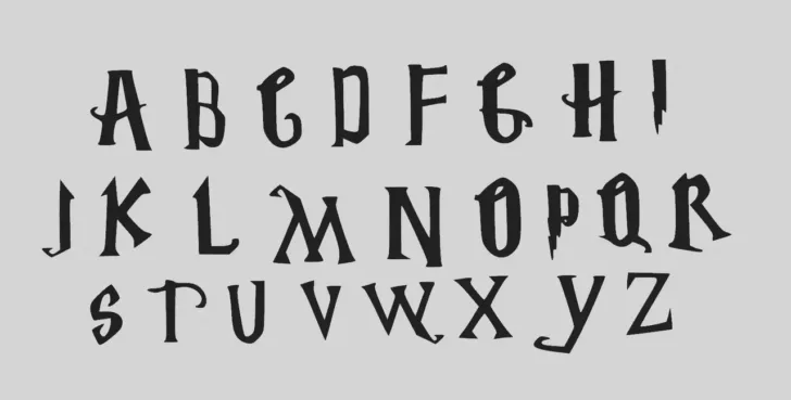 Harry Potter Alphabet Printable