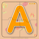 Alphabet A   Alphabet Jigzaw Puzzles For Kids | Mocomi Inside Alphabet Jigsaw Puzzle Printable