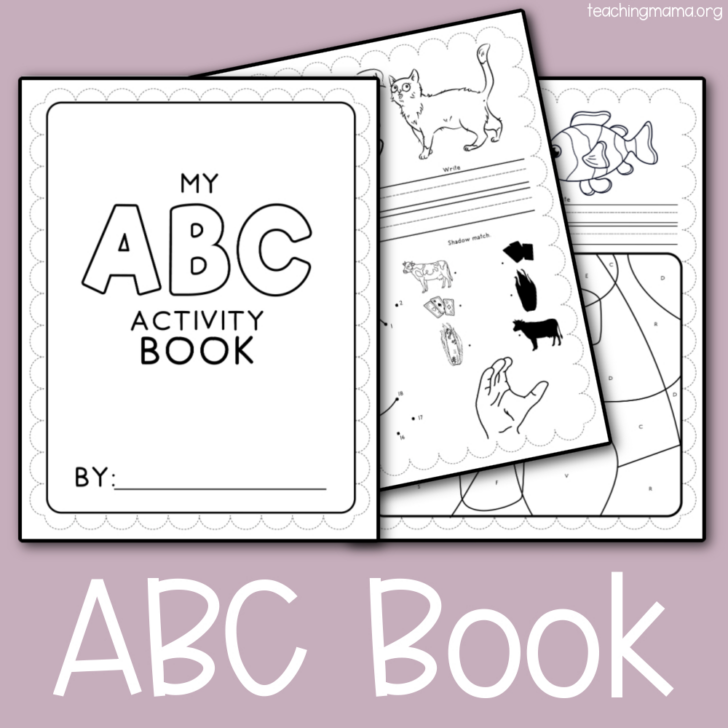 Kindergarten Alphabet Book Printable