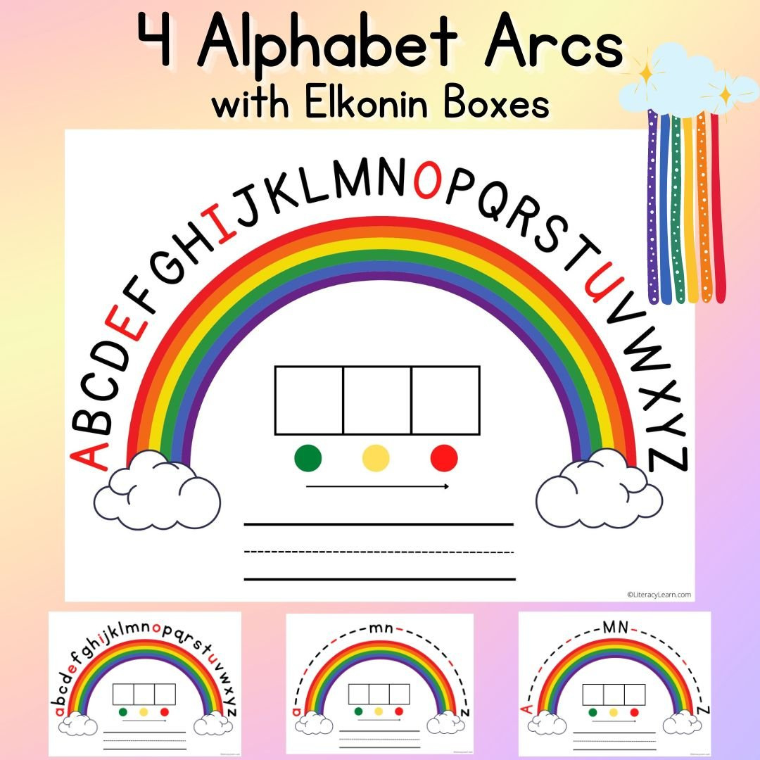 Alphabet Arc: 8 Free Printable Mats &amp;amp; How To Use Them! - Literacy intended for Printable Free Printable Alphabet Arc