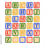 Alphabet Blocks Vector Art & Graphics | Freevector For Printable Alphabet Block Letters