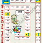 Alphabet Board Game   Esl Worksheetimelda Inside Alphabet Board Game Printable