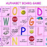 Alphabet Board Game   Esl Worksheetstefania.r Pertaining To Printable Alphabet Board Game