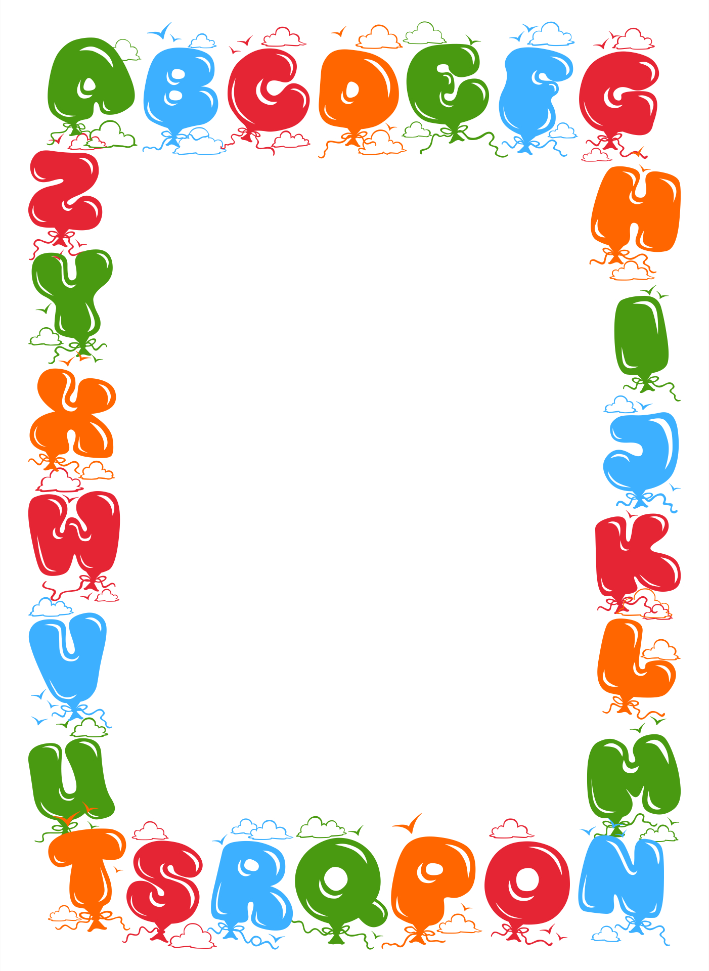 Alphabet Borders - 10 Free Pdf Printables | Printablee for Free Printable Alphabet Border