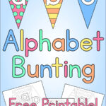 Alphabet Bunting Kids Craft – Free Printable | Mama Geek Within Free Alphabet Bunting Printable