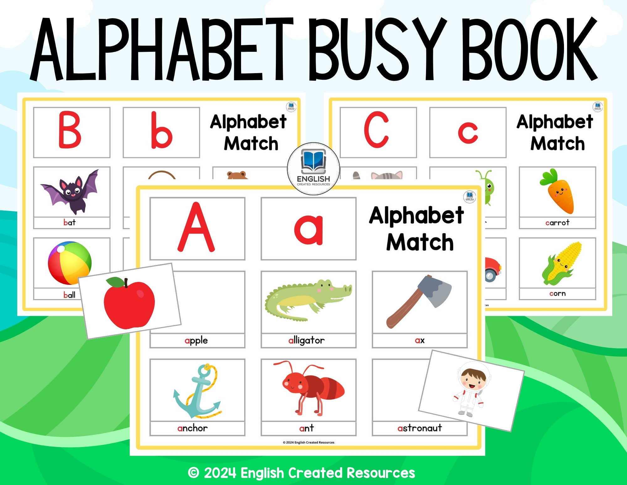Alphabet Busy Book - English Created Resources regarding Alphabet Busy Book Printable