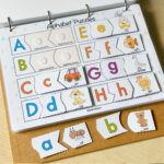 Alphabet Busy Book Printable Abc Quiet Book Toddler Busy Binder Throughout Alphabet Busy Book Printable