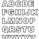 Alphabet Capital Letters Coloring Page   A Free English Coloring With Regard To Alphabet Letters To Colour In Printable