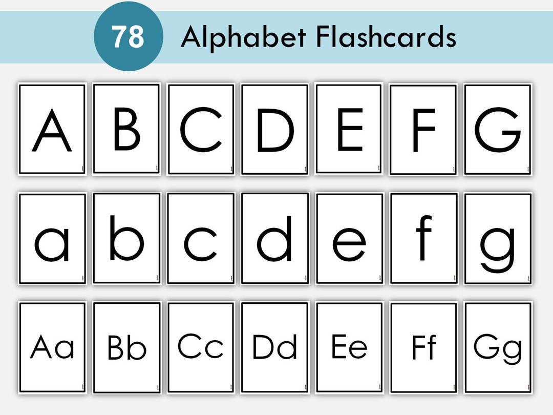 Alphabet Cards Printable For Preschool, Uppercase And Lowercase throughout Printable Alphabet Cards Upper and Lower Case
