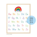 Alphabet Chart   Abc Chart   Uppercase And Lowercase Alphabet   Alphabet  Poster   Alphabet Letters   Abc Poster   Abc  Printable   Download Regarding Upper And Lower Case Alphabet Chart Printable