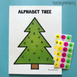 Alphabet Christmas Tree   Teaching Mama For Alphabet Christmas Tree Printable