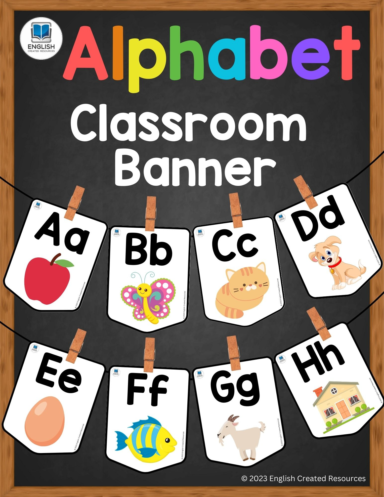 Alphabet Classroom Banner - English Created Resources in Printable Alphabet Banner For Classroom