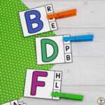 Alphabet Clip Cards: Fine Motor & Letter Recognition Activity With Regard To Free Printable Alphabet Clip Cards