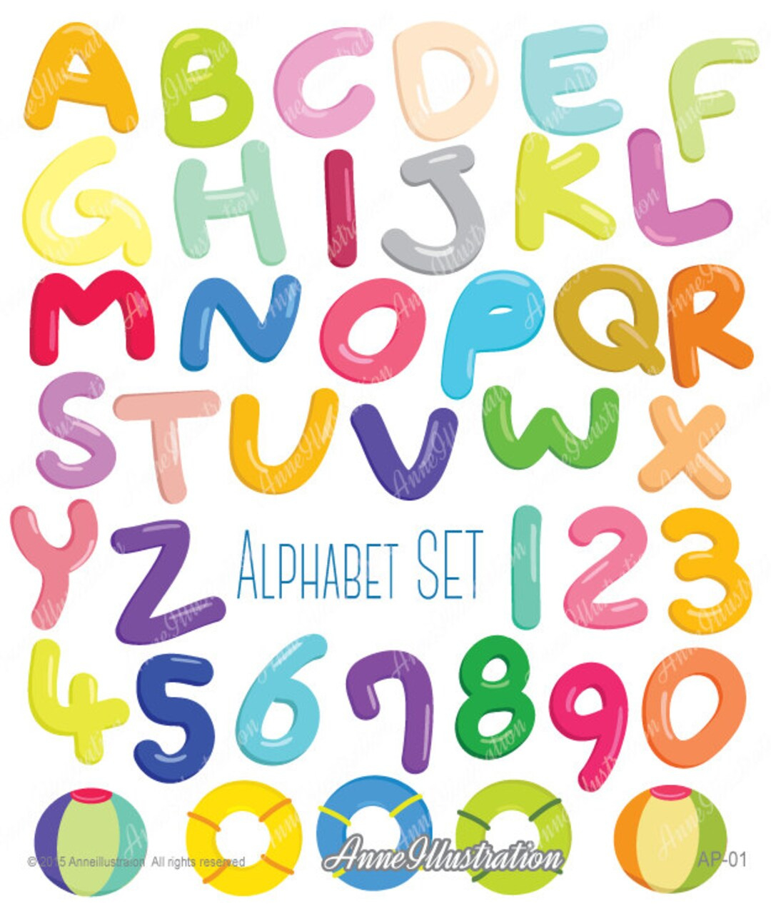 Alphabet Clipart, Letters Clipart, Bubble Alphabet, Digital regarding Printable Clip Art Alphabet Letters