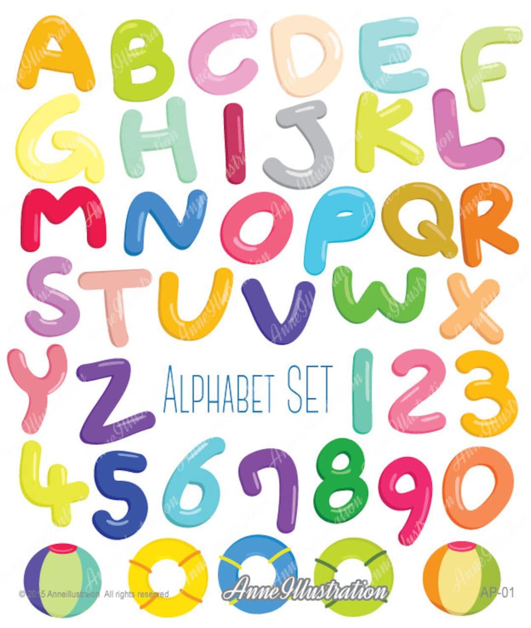 Alphabet Clipart, Letters Clipart, Bubble Alphabet, Digital throughout Printable Alphabet Letters Clip Art