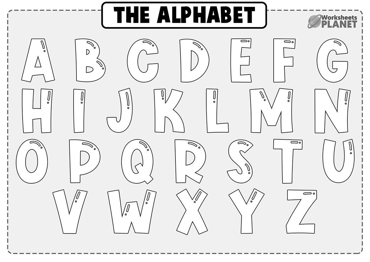 Alphabet Coloring Page To Print regarding Printable Alphabet A To Z Alphabet Coloring Pages