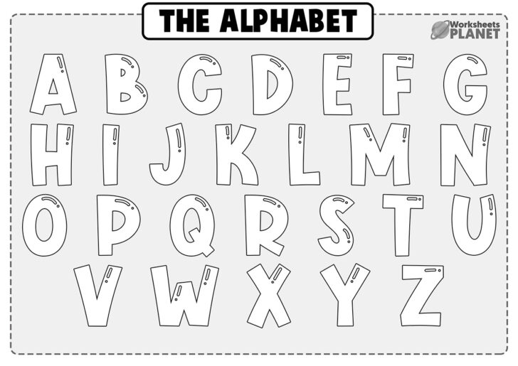 Printable Alphabet Worksheets A to Z Alphabet Coloring Pages