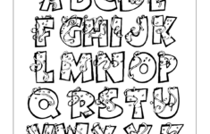 Alphabet Coloring Pages – Printable Coloring Pages. Free with Alphabet Coloring Page Printable