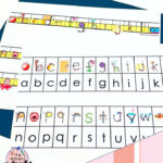 Alphabet Desk Strip Printable Within Alphabet Strips For Desks Free Printable