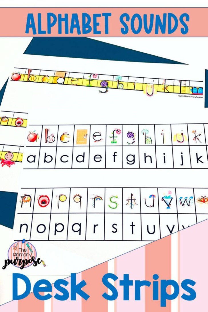 Alphabet Strips For Desks Free Printable