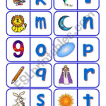 Alphabet Dominoes   Esl Worksheetfleur Within Alphabet Dominoes Free Printable