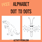 Alphabet Dot To Dot Worksheets (Free Printable)   The Activity Mom Regarding Free Alphabet Dot To Dot Printable