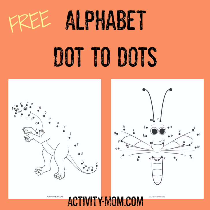 Free Alphabet Dot to Dot Printable