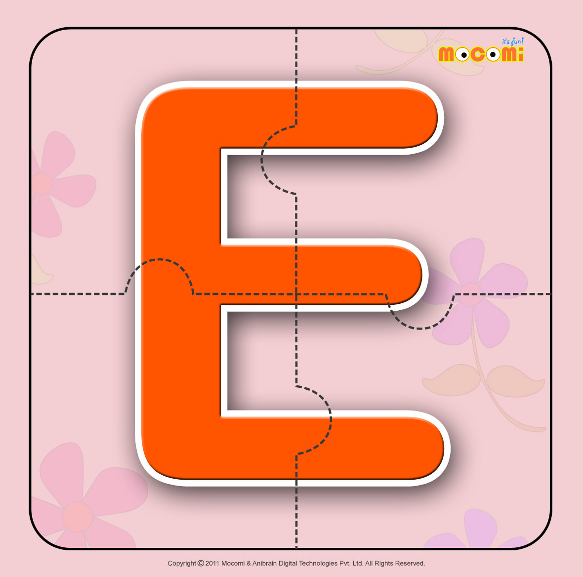 Alphabet E - Alphabet Jigzaw Puzzles For Kids | Mocomi inside Free Printable Alphabet Jigsaw Puzzles