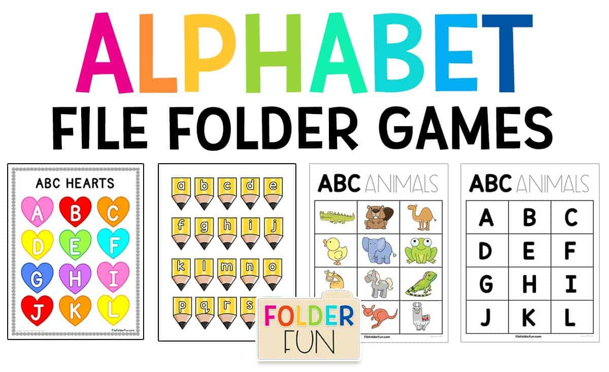 Alphabet File Folder Games - File Folder Fun regarding Free Printable Alphabet File Folder Games