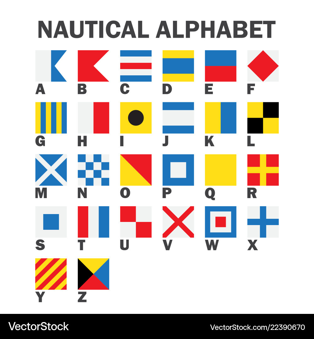 Alphabet Flag Nautical Vector Images (83) in Free Printable Nautical Alphabet