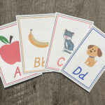 Alphabet Flash Cards W/ D'Nealian Handwriting Upper Lowercase Intended For D&#039;nealian Alphabet Flash Cards Printable