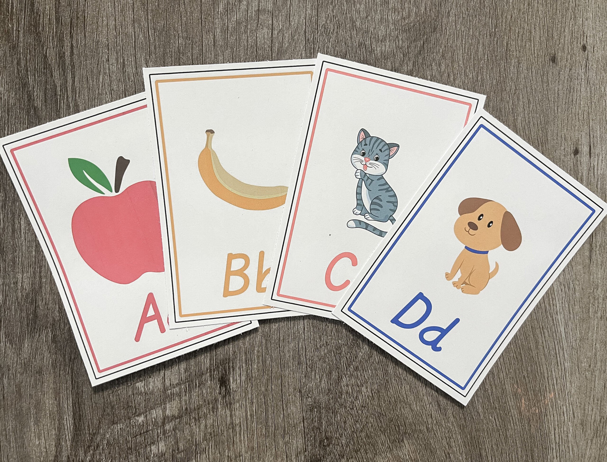 Alphabet Flash Cards W/ D&amp;#039;Nealian Handwriting Upper Lowercase intended for D&amp;amp;#039;nealian Alphabet Flash Cards Printable