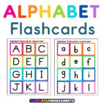 Alphabet Flashcards   Superstar Worksheets Intended For D'Nealian Alphabet Flash Cards Printable