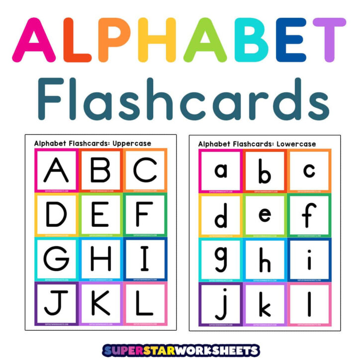 Free Printable Alphabet Letters Upper and Lower Case Flashcards