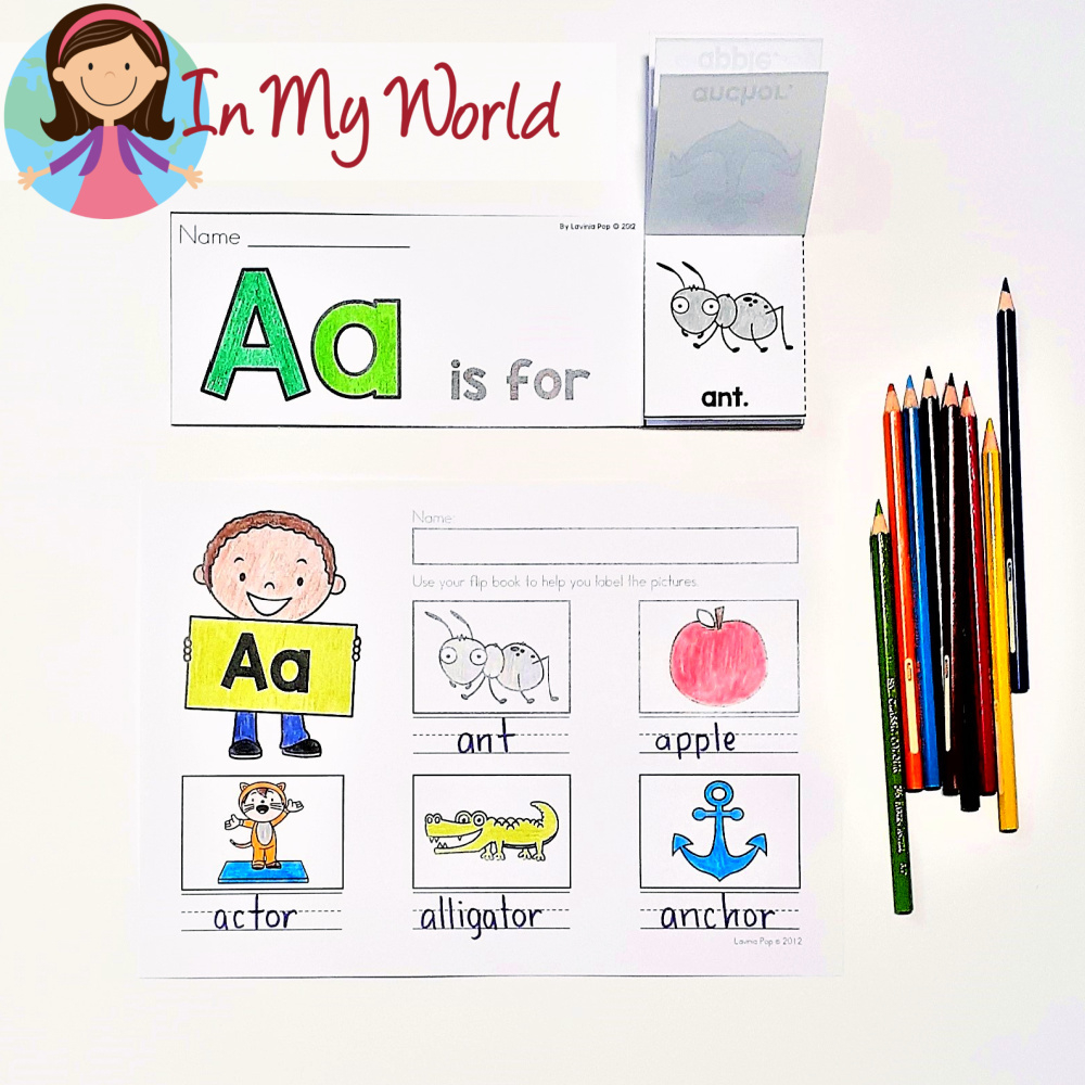Alphabet Flip Books - In My World throughout Free Alphabet Flip Book Printable