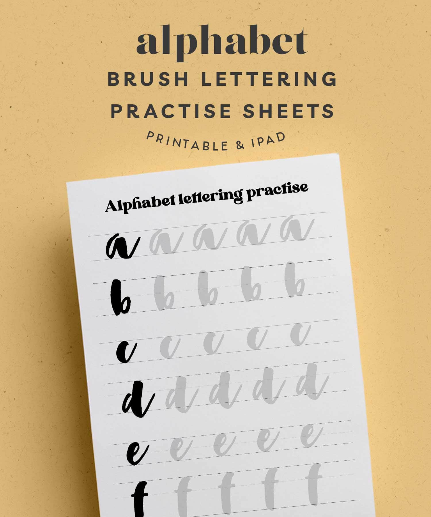 Alphabet Hand Lettering Practice Sheets {Free Printable pertaining to Hand Lettering Alphabet Printable