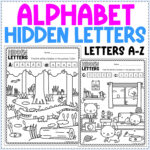 Alphabet Hidden Letters Pictures A To Z Fun Letter Recognition For Printable Hidden Alphabet Worksheet