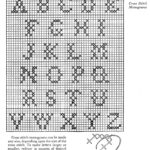 Alphabet In Cross Stitch Archives   Vintage Crafts And More Inside Cross Stitch Alphabet Patterns Free Printable