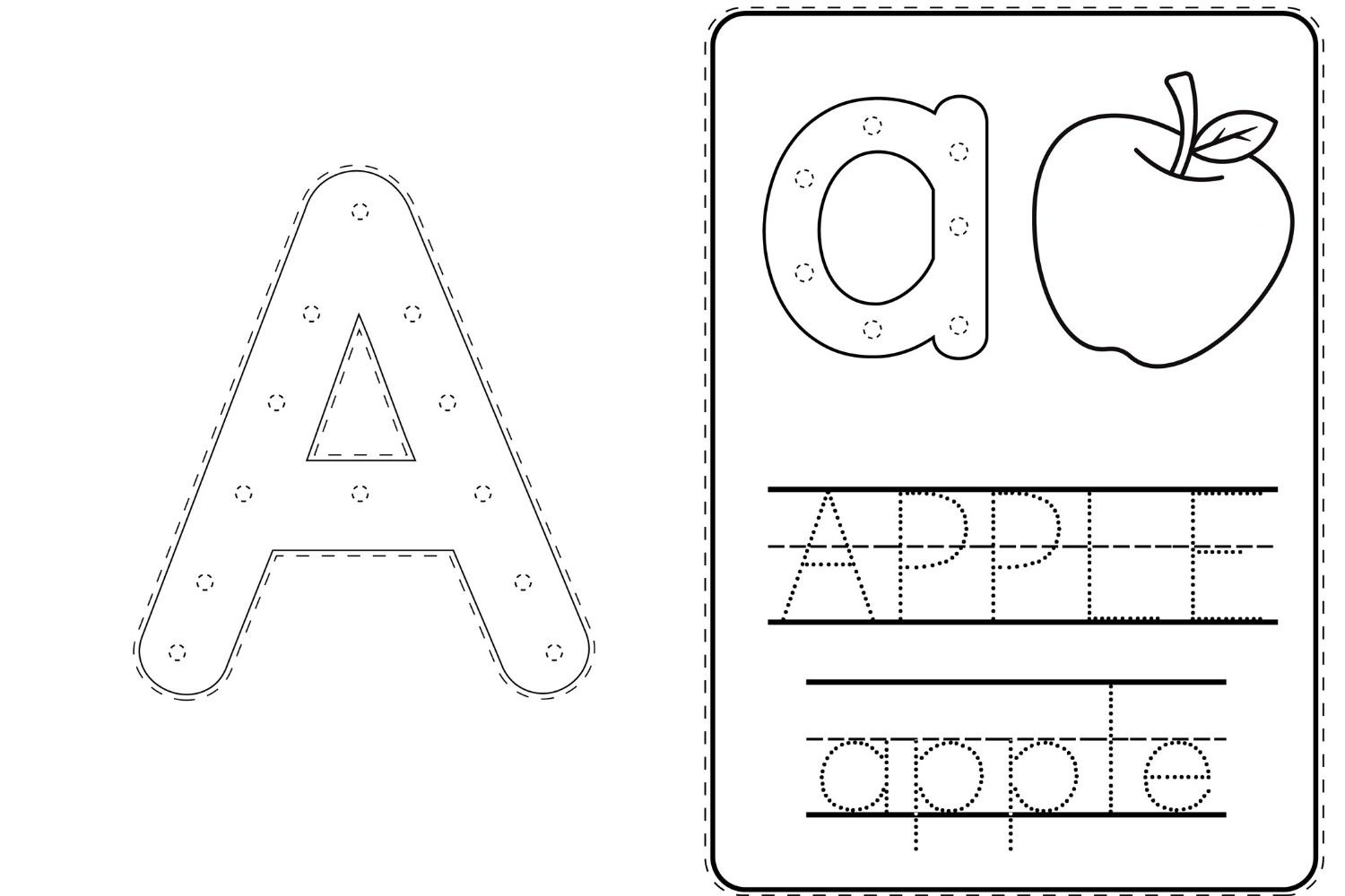 Alphabet Lacing Cards with regard to Free Printable Alphabet Lacing Cards